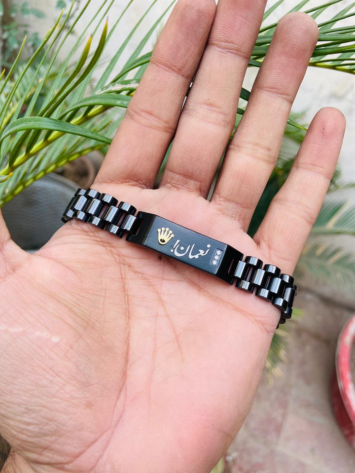Personalized Engraved Name Bracelet - Durable Stainless Steel Custom Jewelry Gift