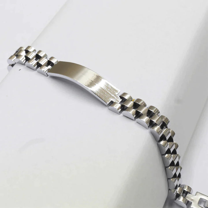 Custom Engraved Stainless Steel Name Bracelet: Personalized, Durable, Elegant, Unisex Gift