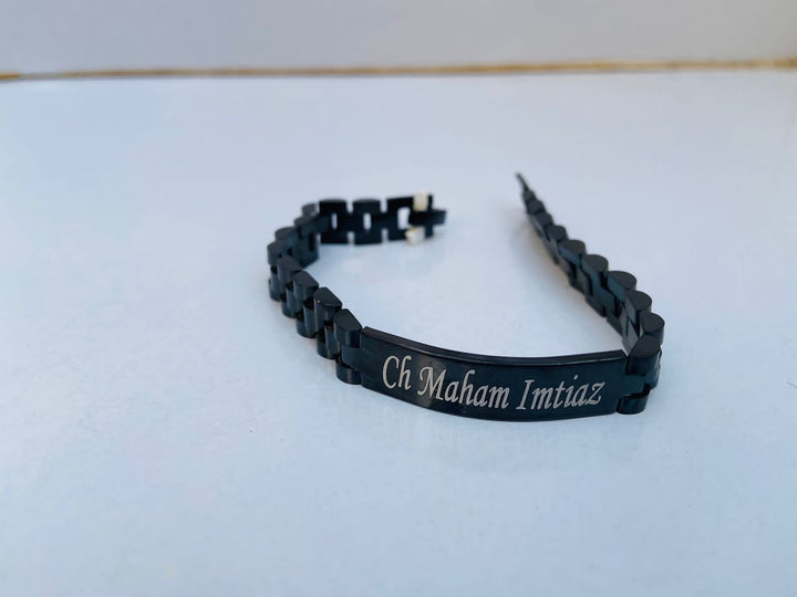 Custom Engraved Stainless Steel Name Bracelet: Personalized, Durable, Elegant, Unisex Gift
