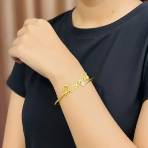 Pearl Name Bangle
