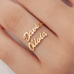Couple Name Ring
